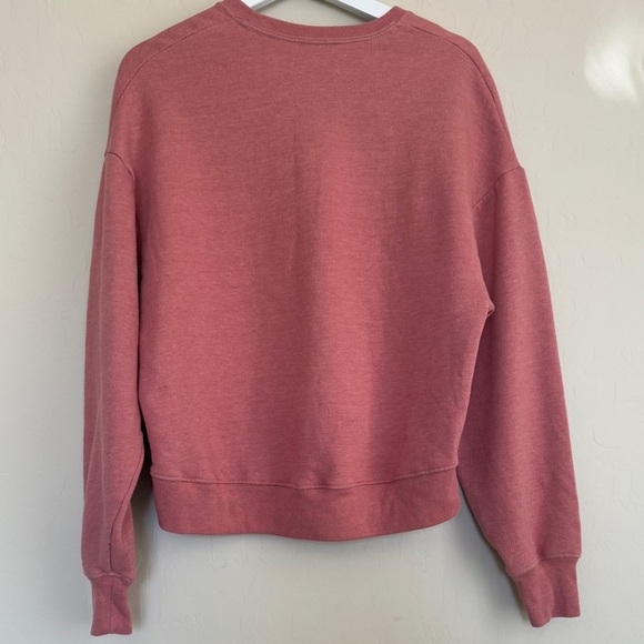 Hollister Women’s Long Sleeve Crewneck Sweatshirt Pink Clay Size Small - Picture 6 of 9